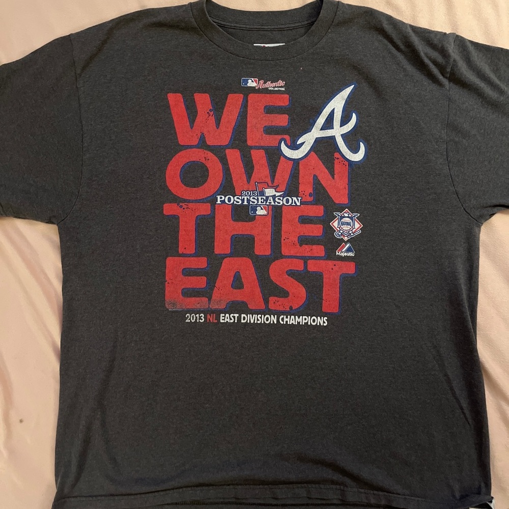 2013 MLB Atlanta Braves Postseason We Own The East Shirt Size XL